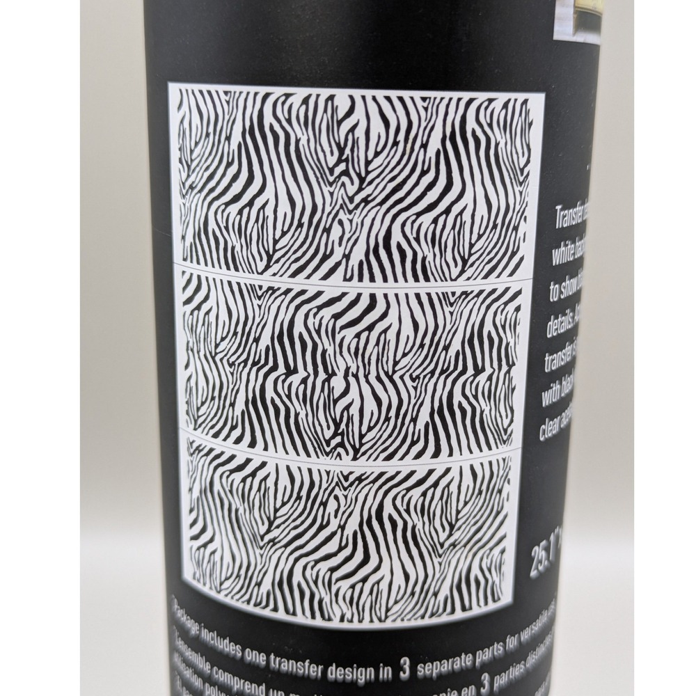 Redesign with Prima Decor‎ Transfers - Zebra Print - 24x36 - Black White